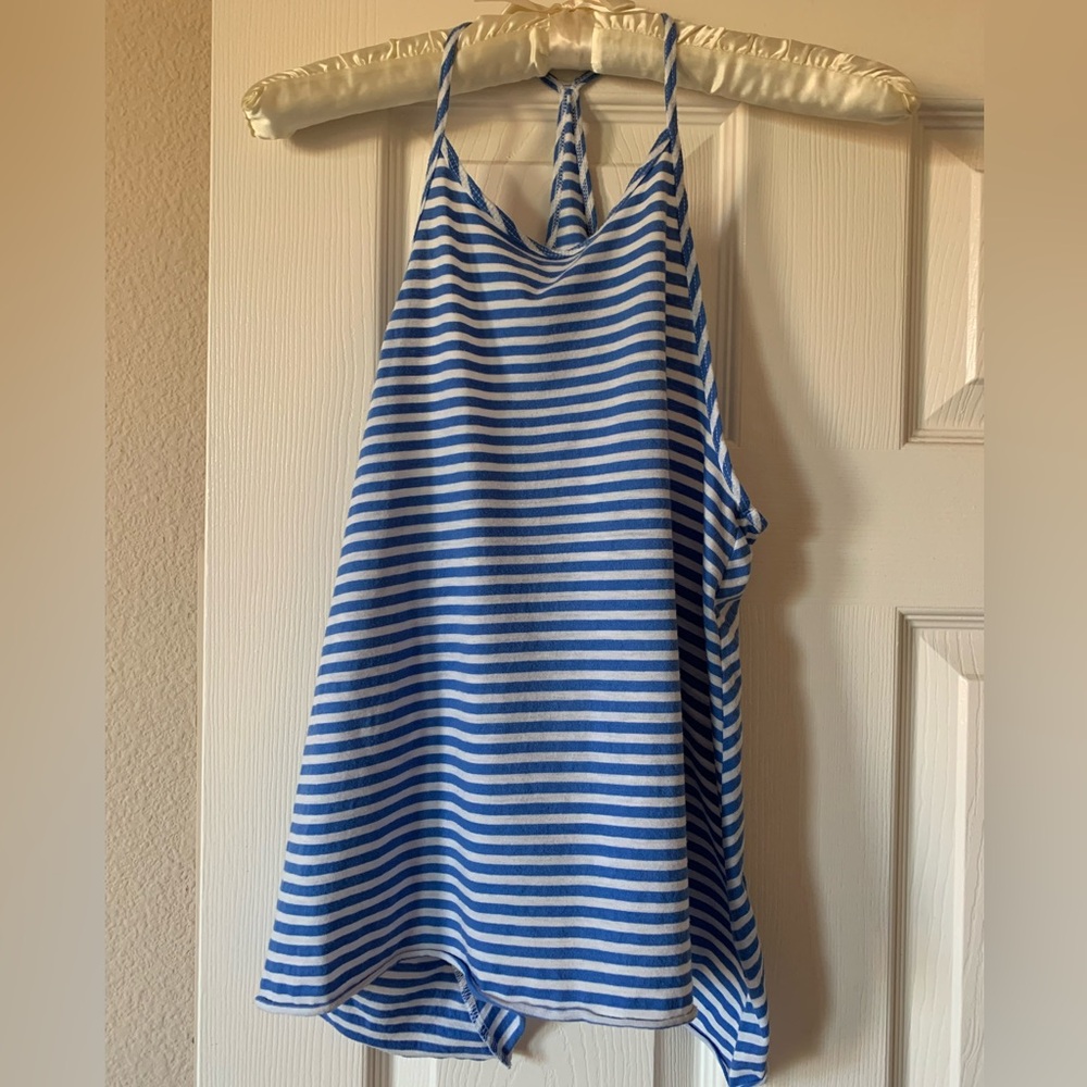 Hollister striped halter tank